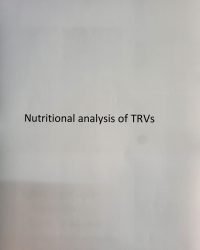 Nutritional analysis of TRVs cover photo